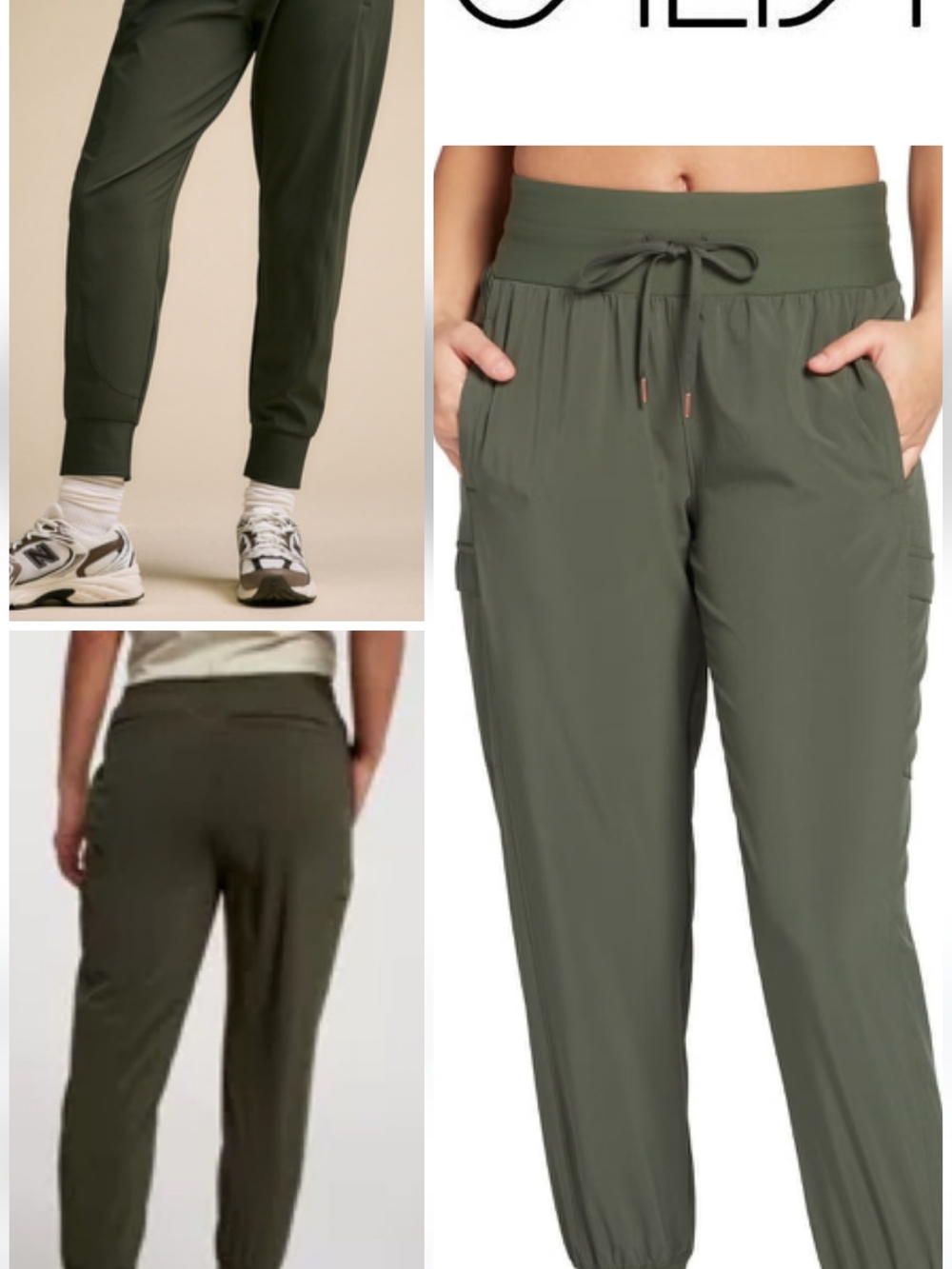 CALIA Women's Effortless TrueLight Ivy Green Joggers